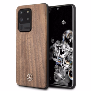 Mercedes Wood Line Walnut чехол для Samsung Galaxy S20 Ultra - коричневый