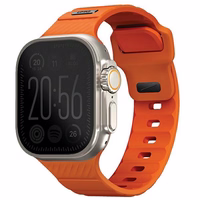 UNIQ rihm Stride Apple Watch Series 1/2/3/4/5/6/7/8/9/SE/SE2/Ultra/Ultra 2 42/44/45/49mm FKM kummi oranž