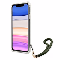 Guess GUHCN61KSARKA iPhone 11 6.1" / Xr roheline/khaki värvi kõvakaaneline Camo Collection
