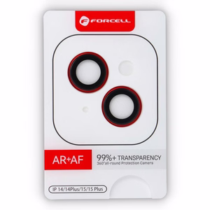 Camera glass to iPhone 14 / 14 Plus Forcell Premium punane