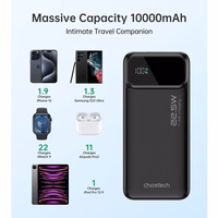 External battery Akupank Choetech B728 22.5W 10000mAh must