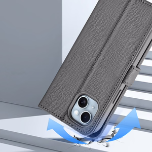 Dux Ducis Lawa Leather Ümbris jaoks iPhone 15 - Hall