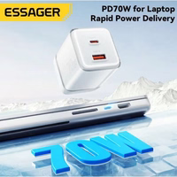 Laadija Essager "Color" valge 70W (PD / QC3.0)