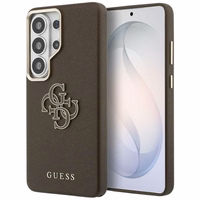 Guess ümbris Grained Big 4G Metal Logo Samsung Galaxy S26 Ultra pruun