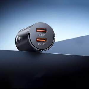Orico MiniRing 30W 2x USB-C autolaadija - must