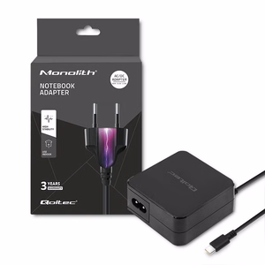 Qoltec 51027 laadija 65 W, USB-C PD