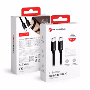 Kaabel USB C to USB C Forcell F-Energy QC4.0 PD 3A 60W 2 m C338 must