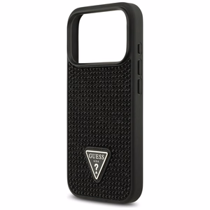 Guess Rhinestone Triangle Logo чехол для iPhone 17 Pro - черный