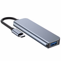 HUB Tech-Protect V1 4in1 USB-C - 3x USB-A 2.0 / USB-A 3.0 - hall