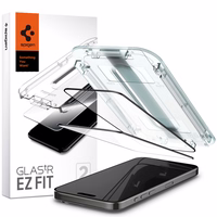 Spigen Glas.tR EZ Fit FC Karastatud klaas jaoks iPhone 15 Pro - must 2 pcs.