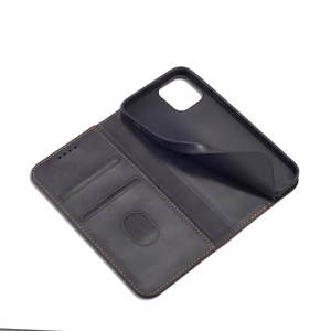 Magnet Fancy Case Case iPhone 12 Pro Max ümbris rahakott kaardihoidja must