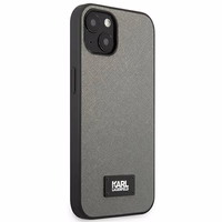 Karl Lagerfeld KLHCP13SSFMP2DG iPhone 13 mini 5,4 "hardcase hõbedane / hõbedane Saffiano Plaque