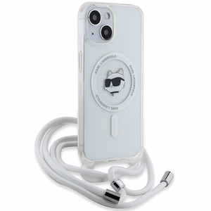 Karl Lagerfeld IML Choupette Head&Cord MagSafe ümbris jaoks iPhone 15 / 14 / 13 - läbipaistev