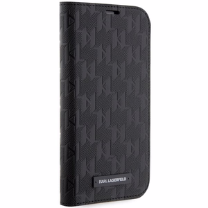 Karl Lagerfeld KLBKP14LSAKLHPK iPhone 14 Pro 6.1" bookcase must/must Saffiano Monogram