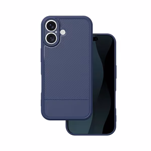 Simple Carbon case for iPhone 16 6,1" blue