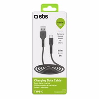 SBS TECABLEMICROC15K USB-A - USB-C Kaabel 1.5m - must