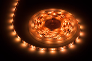 Lighting kit with 150-LED 5050 SMD strip, power supply and colour controller