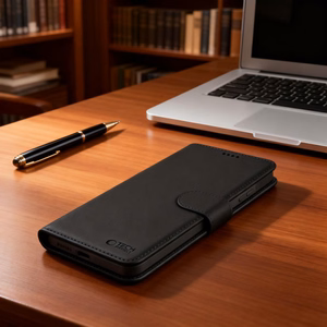 Tech-Protect Wallet MagSafe ümbris Samsung Galaxy S26 jaoks - matt must