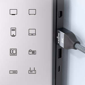 Wozinsky HDMI 2.1 Kaabel 8K 60 Hz 48 Gbps / 4K 120 Hz / 2K 144 Hz 5 m Hõbedane (WHDMI-50)