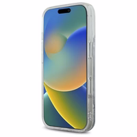 Karl Lagerfeld Liquid Glitter Karl Head Magsafe Ümbris jaoks iPhone 16 Pro - Clear