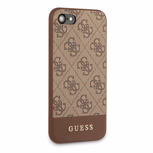 Guess 4G Stripe Collection ümbris jaoks iPhone 7 / 8 / SE 2020 / SE 2022 - brown