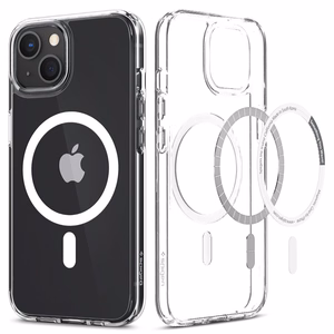 Spigen Ultra Hybrid Mag ümbris MagSafe'iga iPhone 13-le - valge