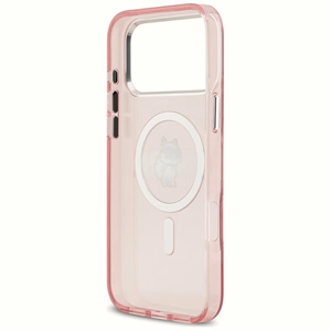 KARL LAGERFELD ümbris jaoks IPHONE 17 Pro Max compatible with MagSafe KLHMP17XHGCHGKBP (IML Choupette Sketch Logo) roosa