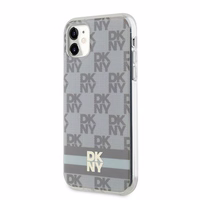 DKNY IML Checkered Mono Pattern & Printed Stripes MagSafe ümbris jaoks iPhone 11 / Xr - beige