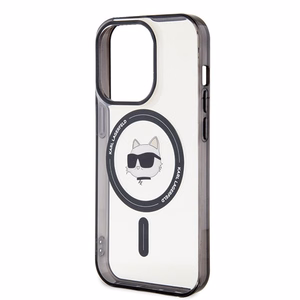 Karl Lagerfeld IML Choupette's Head MagSafe ümbris jaoks iPhone 15 Pro - läbipaistev