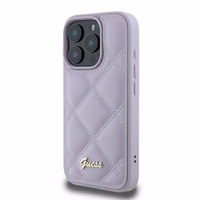 Guess Quilted Metal Logo ümbris jaoks iPhone 16 Pro - light lilla