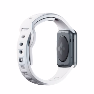 3mk silikoonrihm Apple Watchile, 38/40/41/42 mm, valge, väike suurus