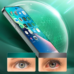 Joyroom Knight roheline klaas iPhone 14 Pro-le koos sinise valguse filtriga (JR-G02)