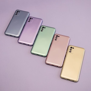 Metallic ümbris jaoks Samsung Galaxy A25 5G (global) roosa