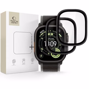 Tech-Protect 2-pack karastatud klaas jaoks Apple Watch Ultra 49mm - must