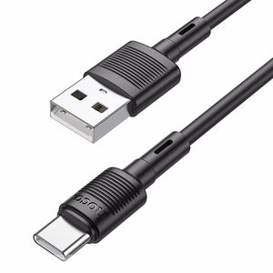 Hoco X83 USB-A – USB-C kaabel Cable USB A to USB C Hoco 3A 1 m X83, must, 1 m, 3A