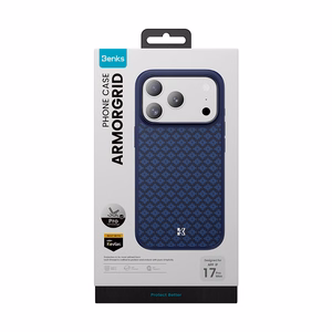 Benks Magnetic Armor Pro Kevlar чехол Metal Frame 600D (YB69) для iPhone 17 Pro синий