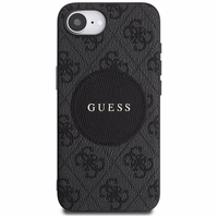 Guess 4G Circle Classic Logo MagSafe ümbris jaoks iPhone 16e - must