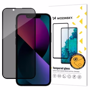 Wozinsky Privacy Glass Anti Spy kaitseklaas iPhone 17e / 16e / 14 / 13 / 13 Pro