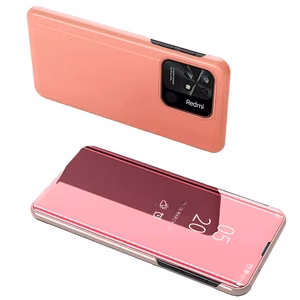 Clear View ümbris kate Xiaomi Redmi 10C kaane klapiga roosa