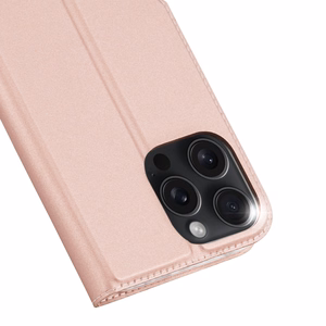 DUX DUCIS wallet ümbris SKIN PRO jaoks IPHONE 16 Pro Max roosa