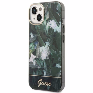 Guess Jungle Collection iPhone 14 Ümbris - roheline
