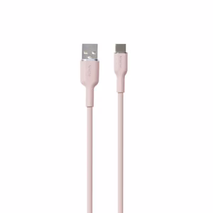 Puro Soft USB-A - USB-C Kaabel 1.5m - roosa