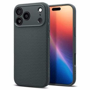 Spigen Liquid Air Чехол для iPhone 17 Pro Abyss зелёный