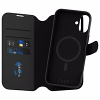 CARE by PanzerGlass Feature Tango 2in1 Wallet MagSafe Ümbris jaoks iPhone 16 Plus - Must