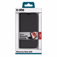 SBS Rahakott Smooth Ümbris for Motorola Moto G06 with Klapiga Ümbris - must