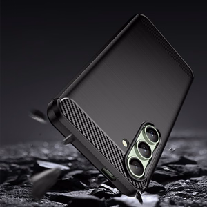 Carbon Ümbris jaoks Samsung Galaxy S24 FE - must