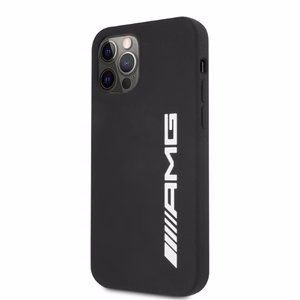 AMG Silicone Big Logo ümbris jaoks iPhone 12 Pro Max - must