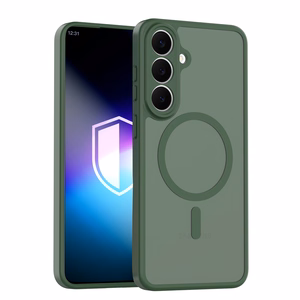 Samsung Galaxy S26 FE – 3mk Misty MagCase roheline telefoniümbris