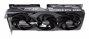 PNY GeForce RTX 5080 Overclocked Triple Fan NVIDIA graafikakaart, 16 GB GDDR7