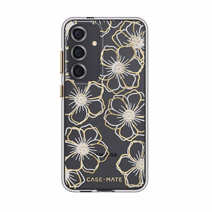 Case-Mate Floral Gems ümbris seadmele Samsung Galaxy S24, kuldne
